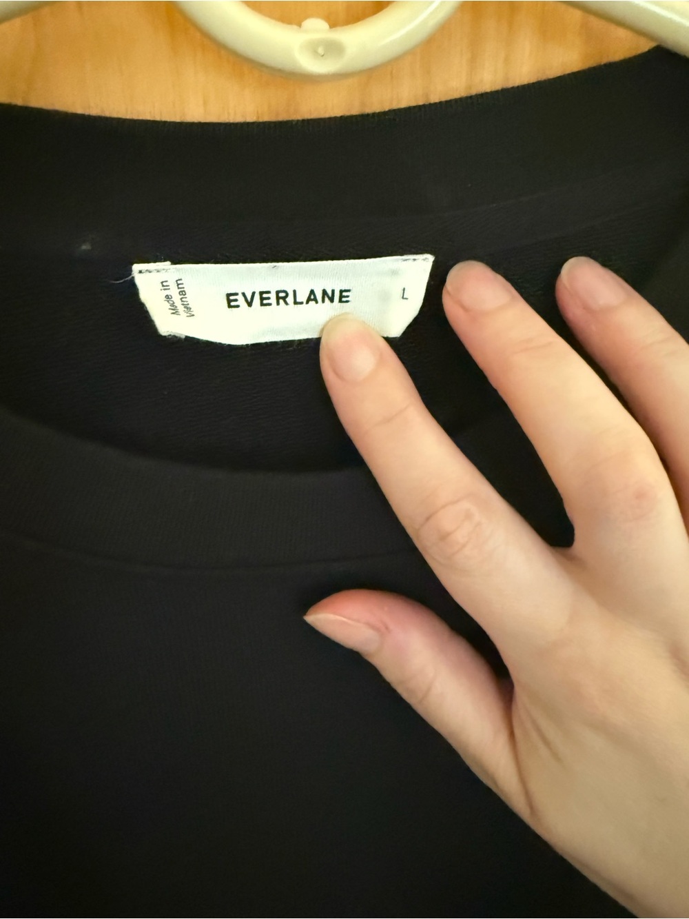 Everlane light weight terry blouson crew neck - Picture 7 of 8